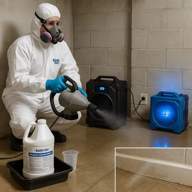Sanitization and Odor Removal process in North Seekonk, MA